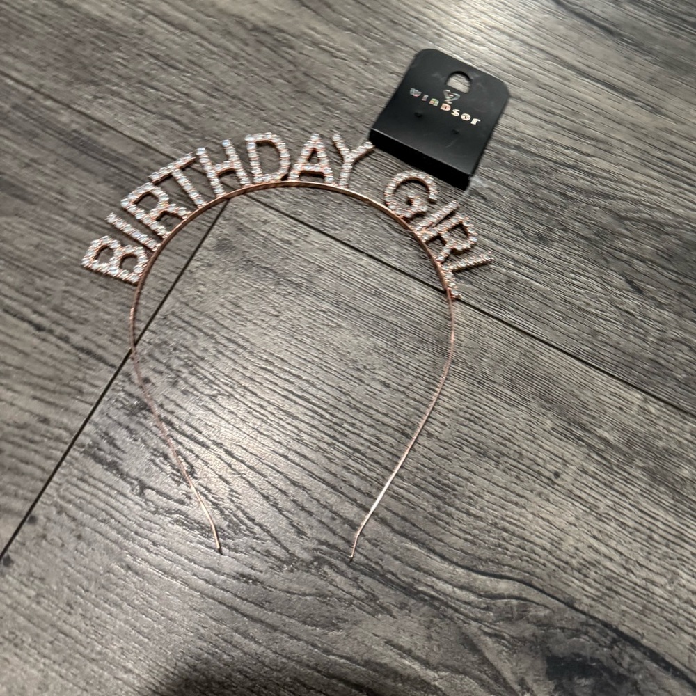 Windsor Rose Gold Birthday Girl Headband